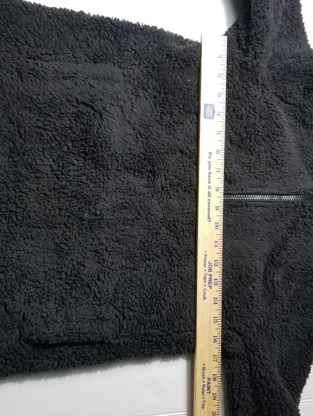 WONDER NATION GIRL'S BLACK SHERPA PULLOVER SIZE LARGE